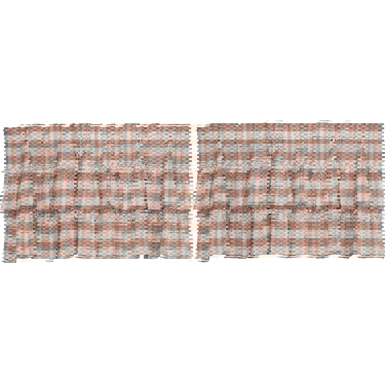 Annie Buffalo Portabella Check Ruffled Valance 16x60