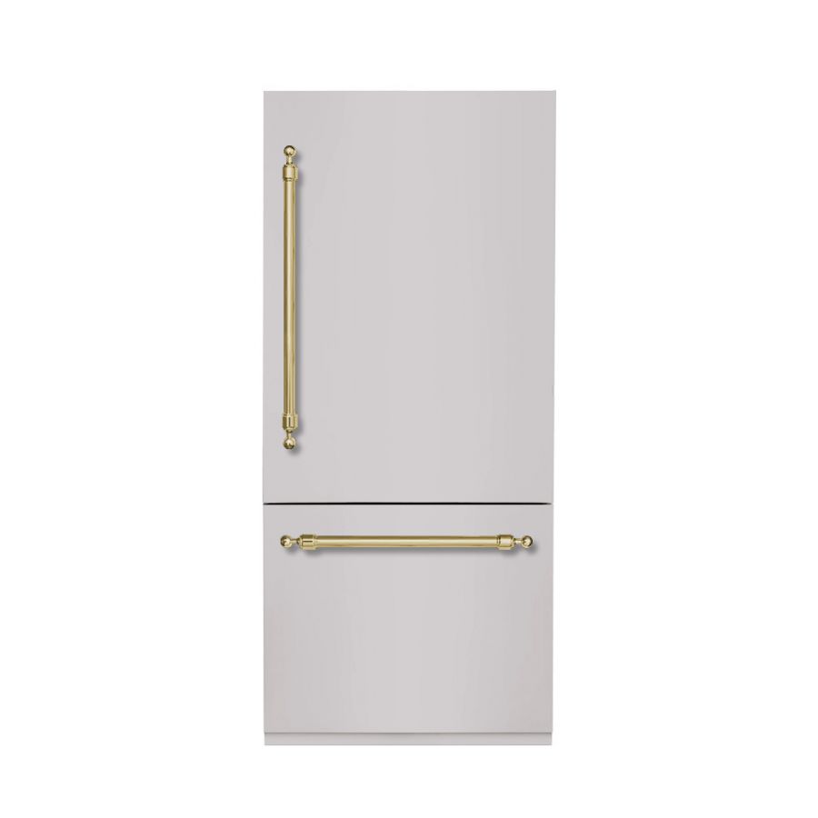 Hallman 36 Built-In Refrigerator with Interior Water Dispenser and Bottom Freezer