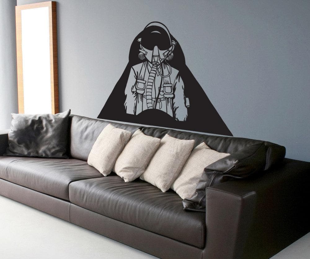 Vinyl Wall Decal Sticker Fighter Pilot #1234