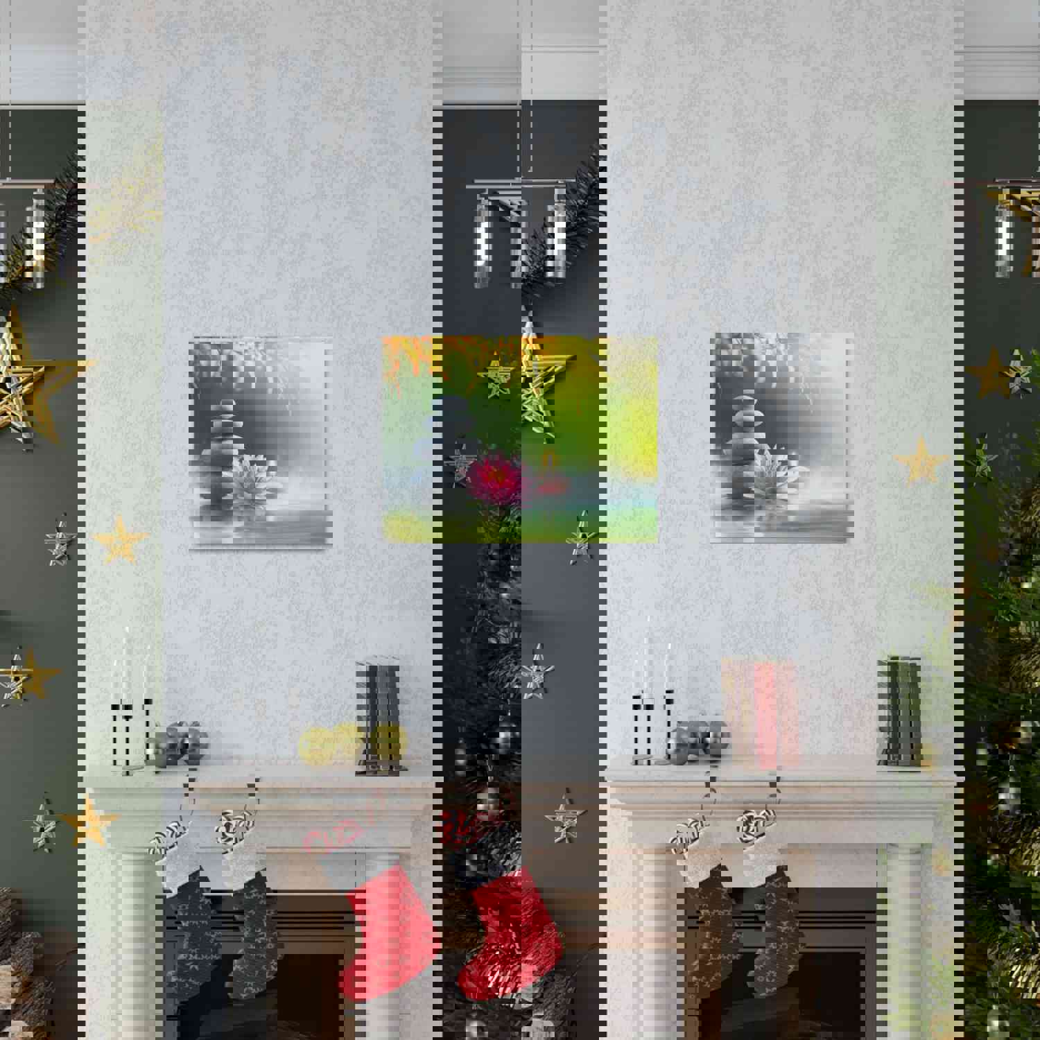 Forest Floral Nature Photography Canvas Wall Art for Home Decor