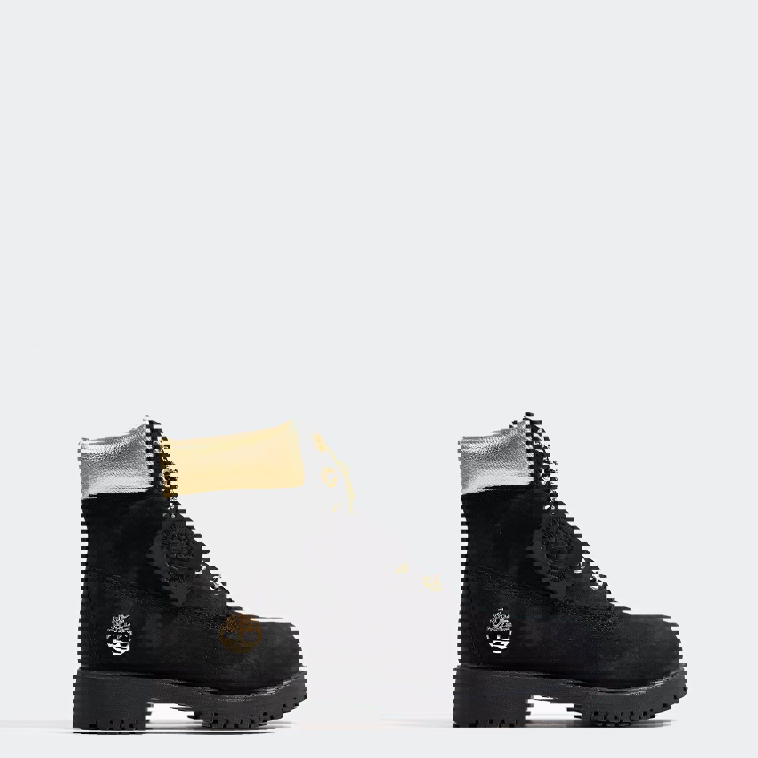 Kids Timberland Premium 6-Inch Waterproof Boots Black Gold