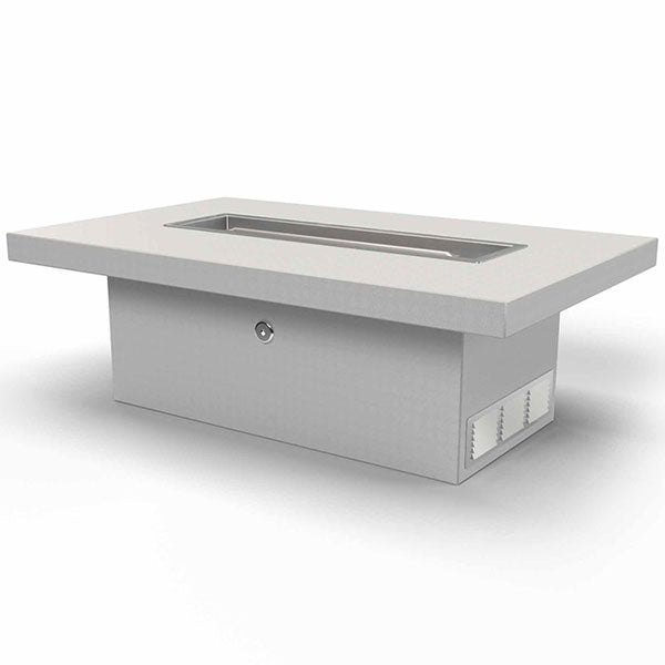 The Outdoor Plus Unfinished Rectangular Fire Pit Table for DIY