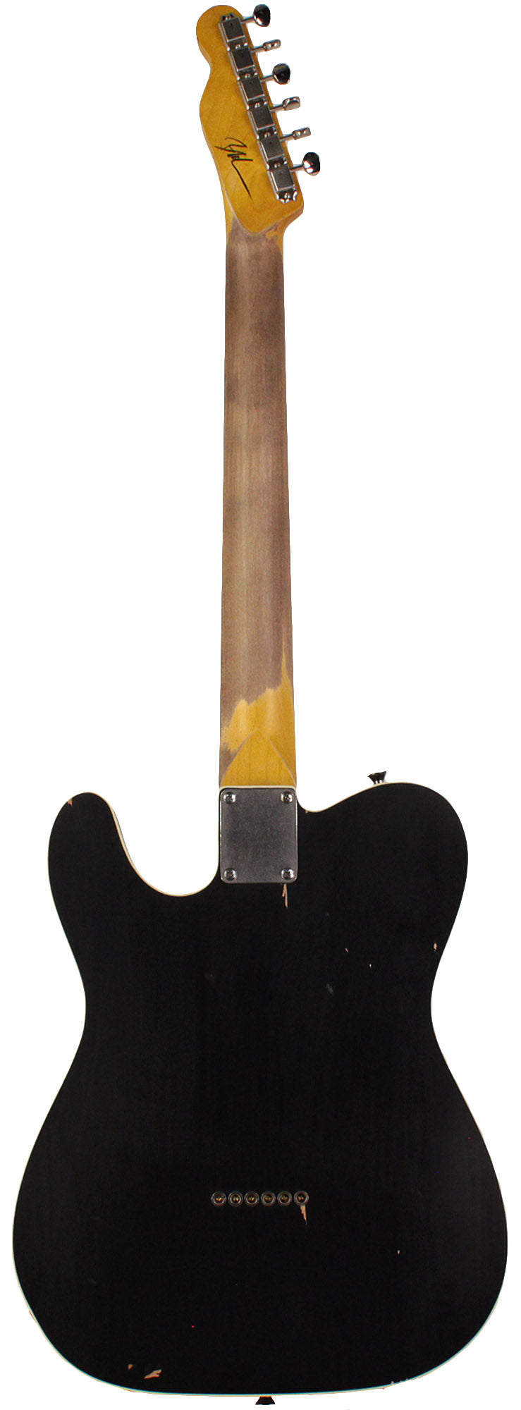 Nash TC-63 Guitar, Double Bound, Black, Light Aging - Vintage Tele Model