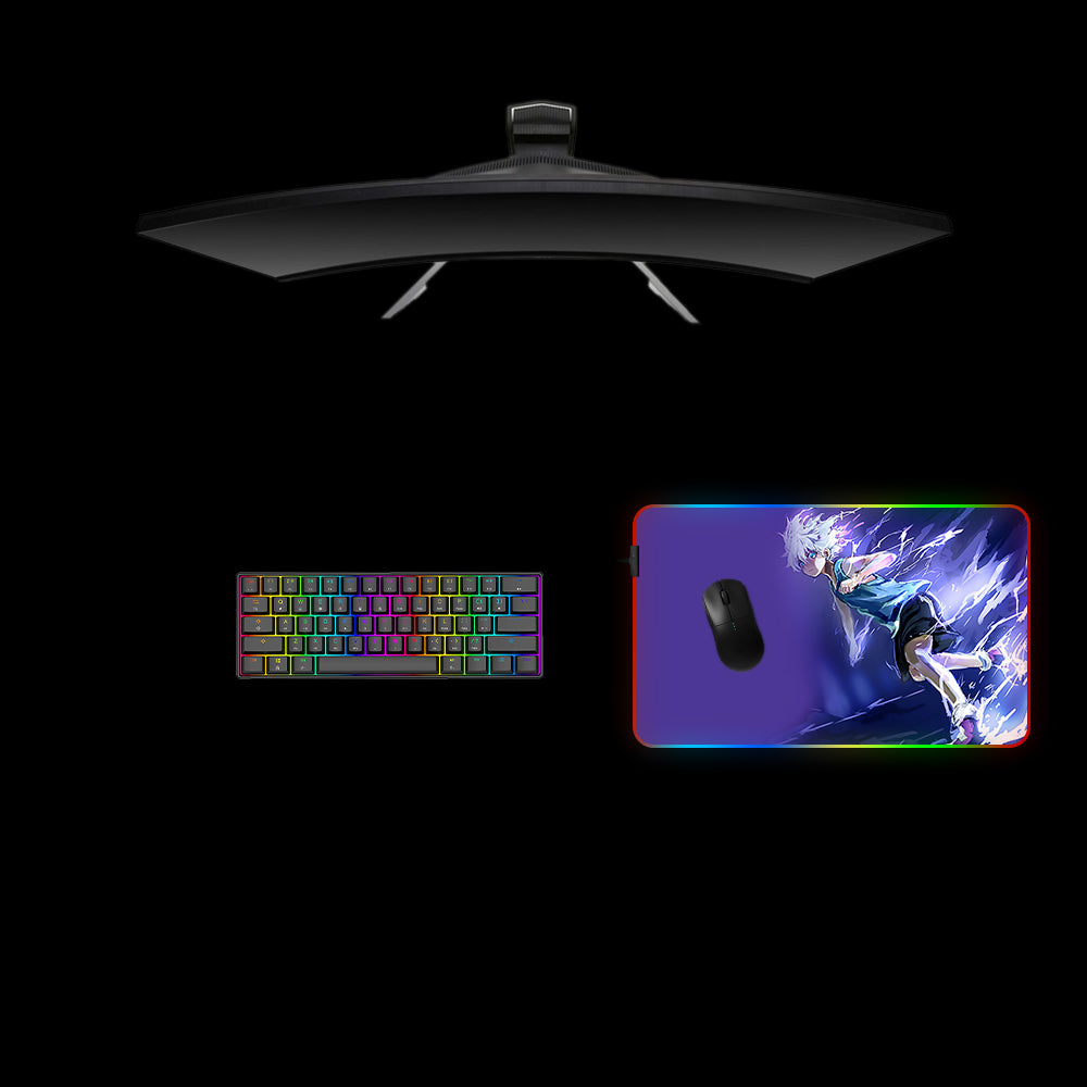 Killua Zoldyck RGB Gaming Mouse Pad with LED Strip - M-XXL Size
