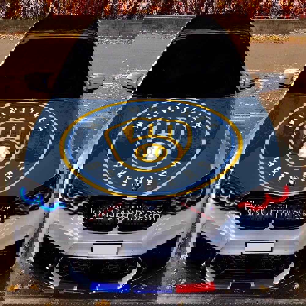 Milwaukee Brewers Itasha Car Vinyl Hood Wrap Decal Sticker