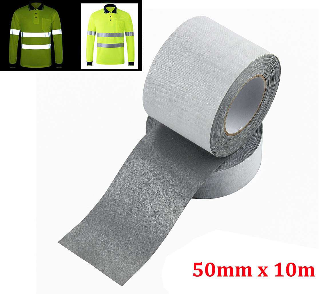 Safety Silver Reflective Fabric Tape for Clothing Sew On