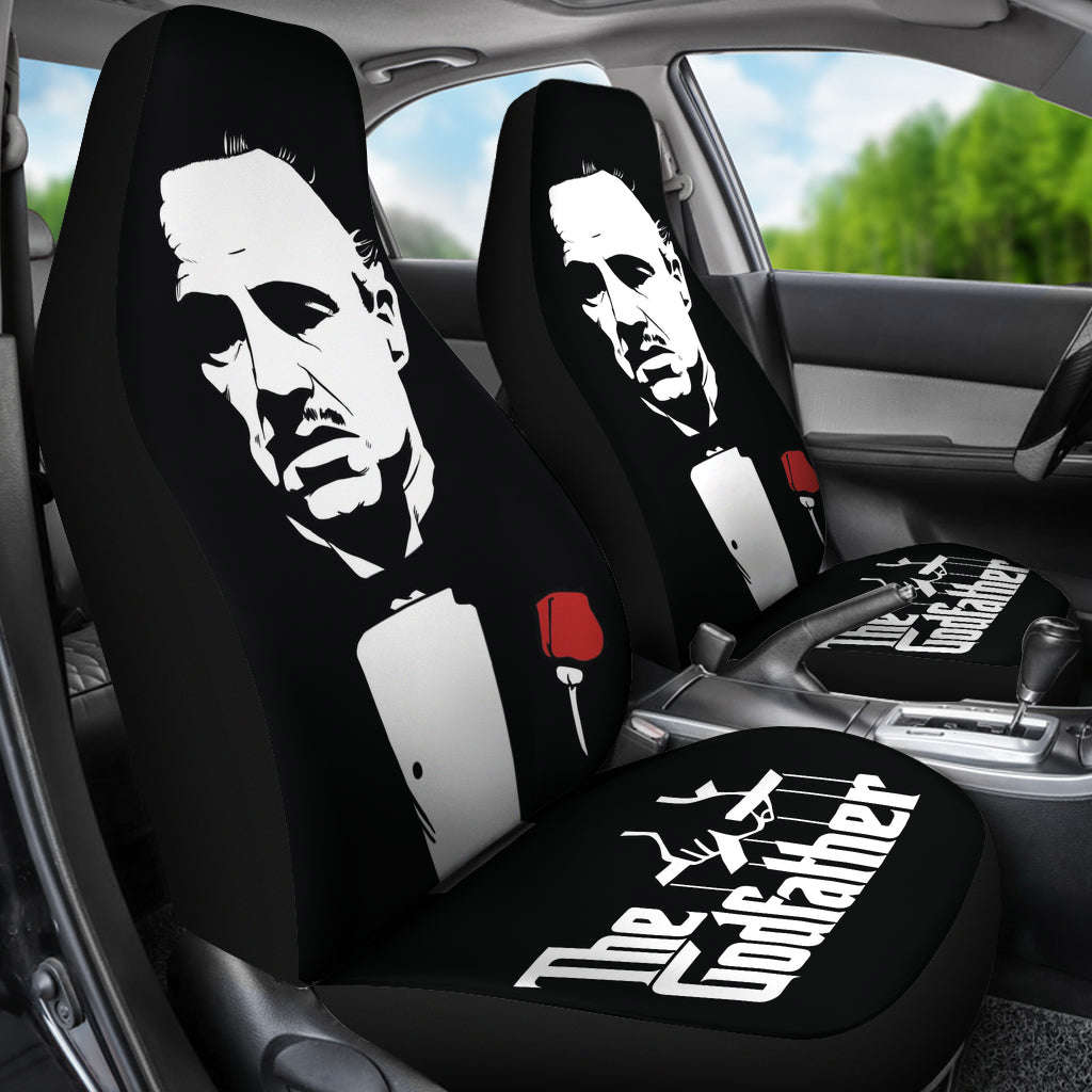 The Godfather Black White Car Seat Covers - Premium Car Interior Accessory