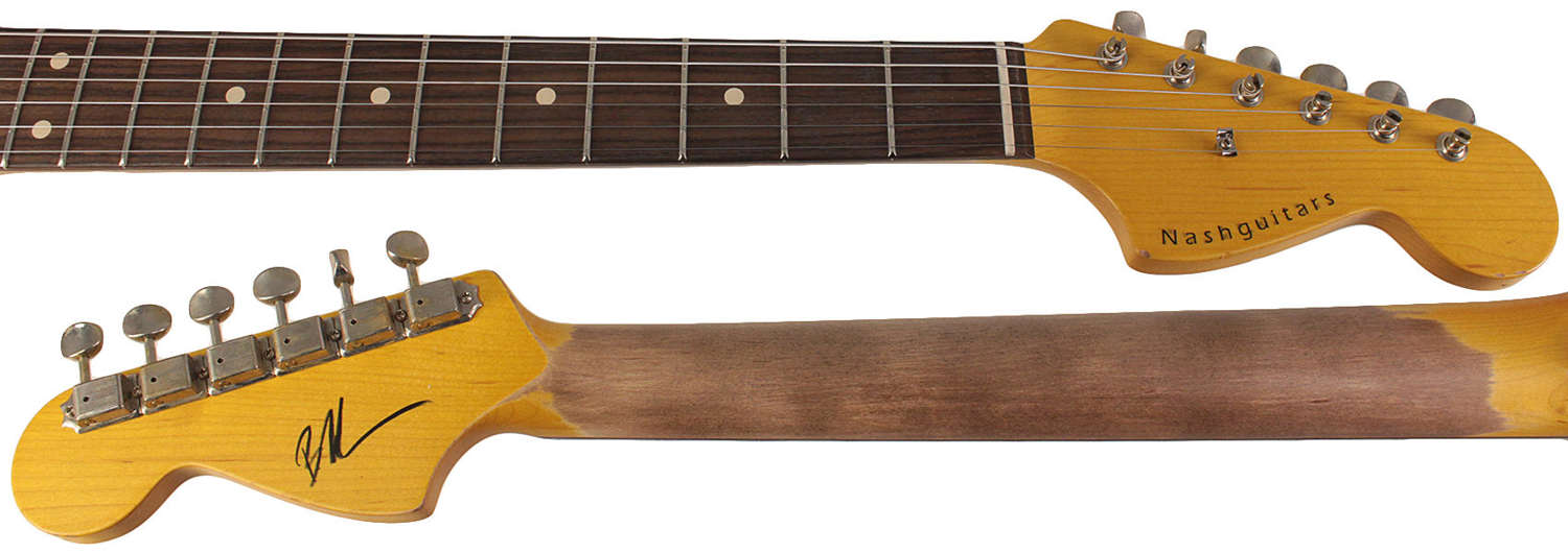 Nash JM-63 Jazzmaster Guitar in Fiesta Red with Light Aging