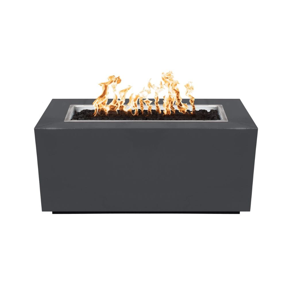 The Outdoor Plus 84 Pismo Powder Coated Steel Rectangle Fire Pit Table