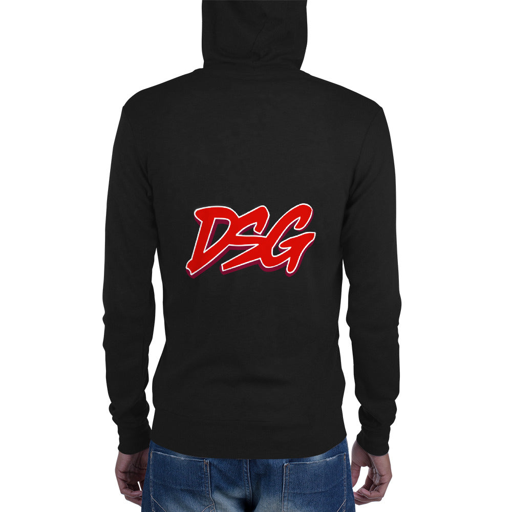 S-DSG ZIP UP HOODIE - Lightweight Unisex Hoodie with Kangaroo Pocket