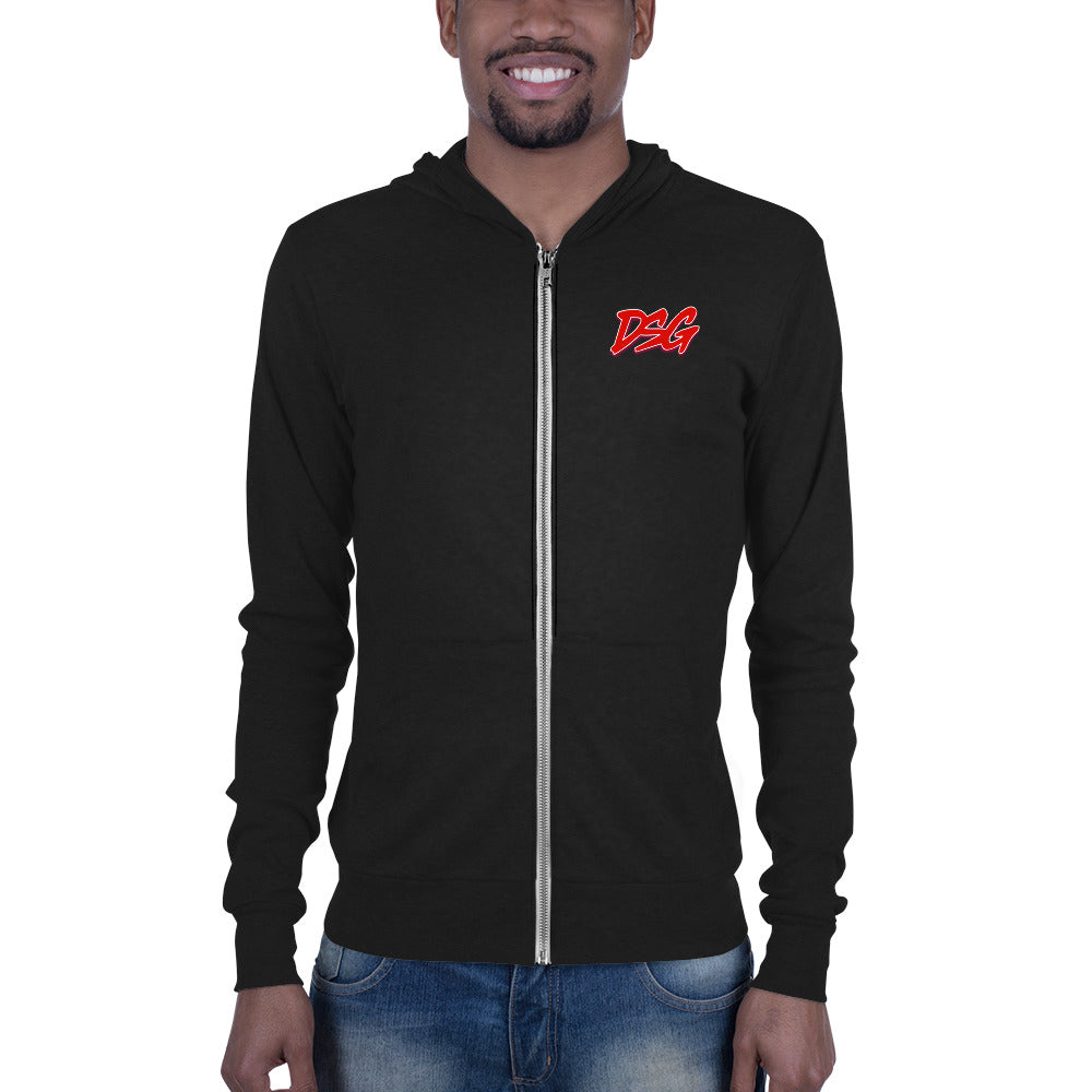 S-DSG ZIP UP HOODIE - Lightweight Unisex Hoodie with Kangaroo Pocket