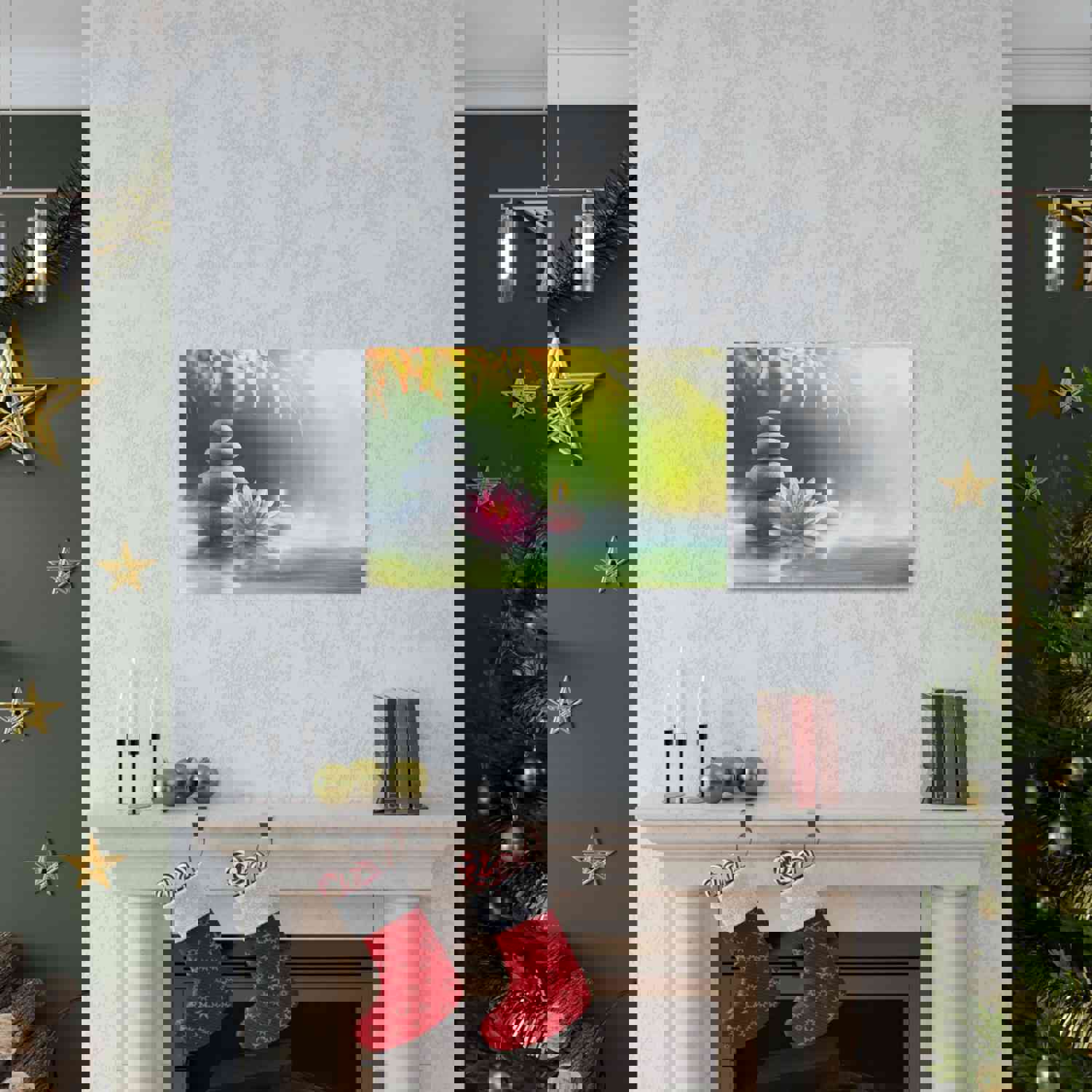 Forest Floral Nature Photography Canvas Wall Art for Home Decor