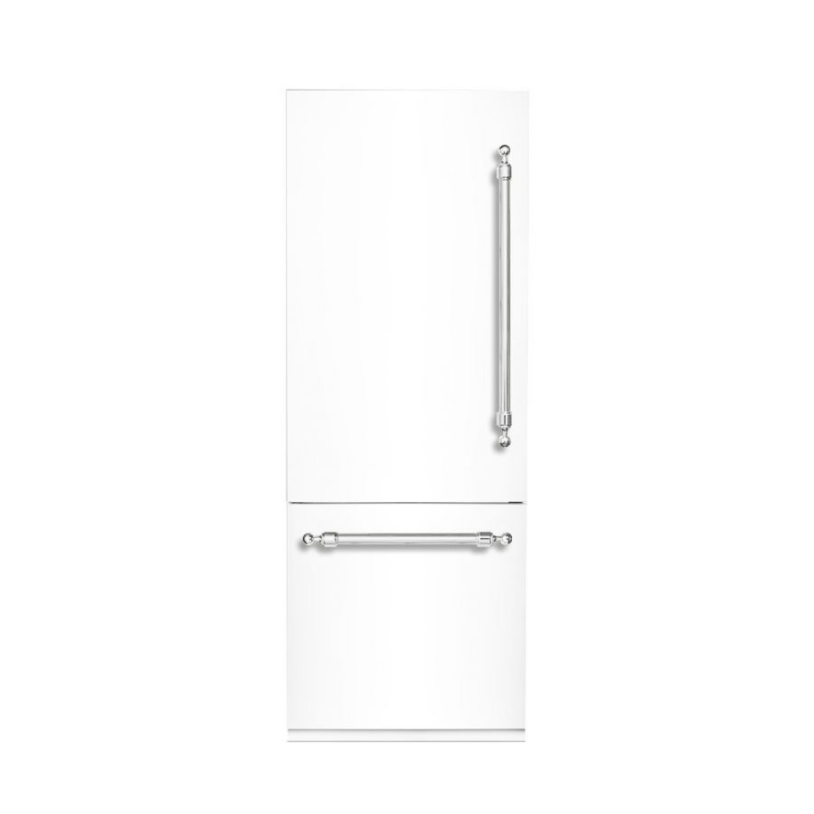 Hallman 30 Built-In Refrigerator with Interior Filtered Water Dispenser and Bottom Freezer