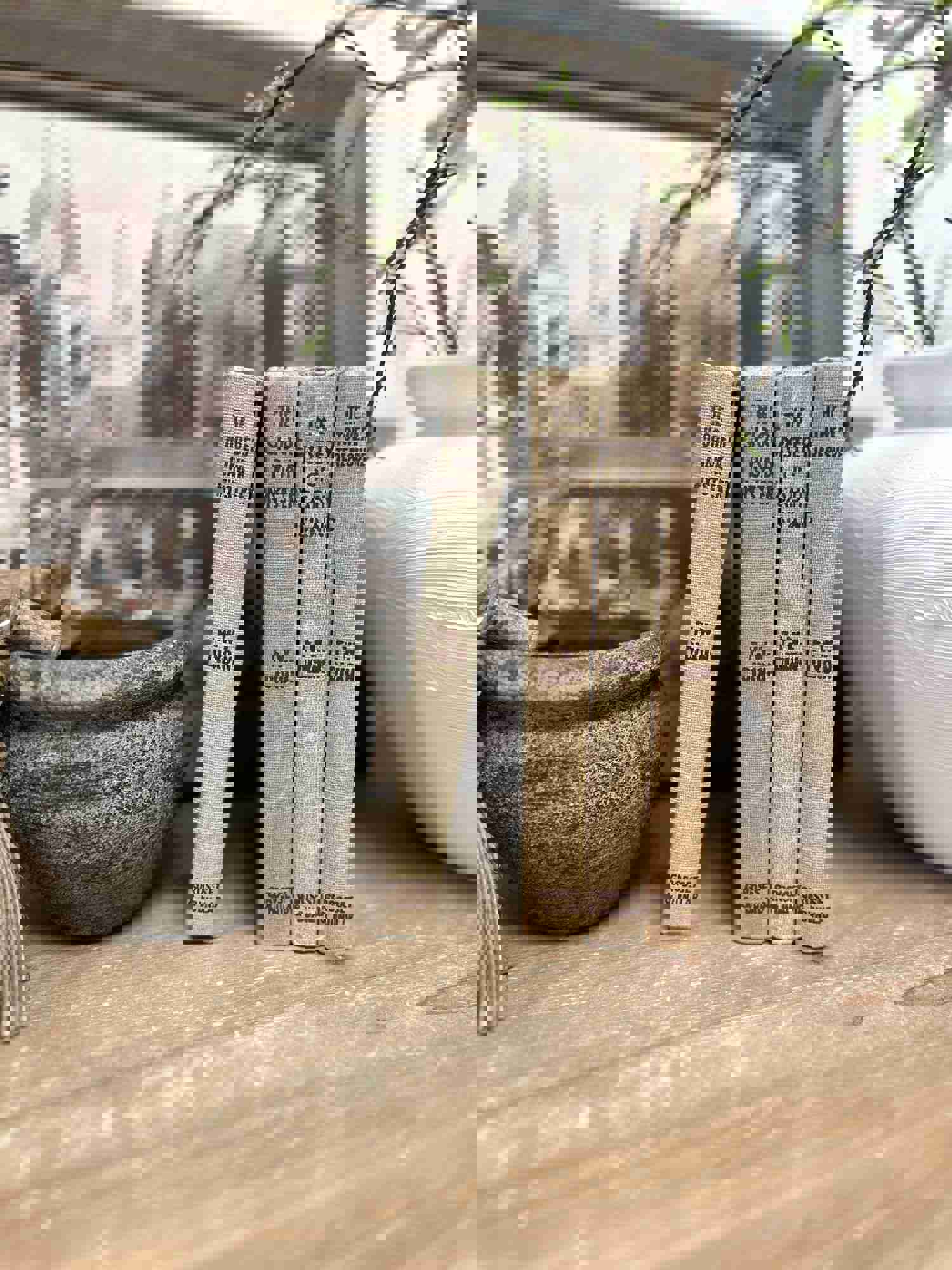 Brown Vintage Books for Home Decor