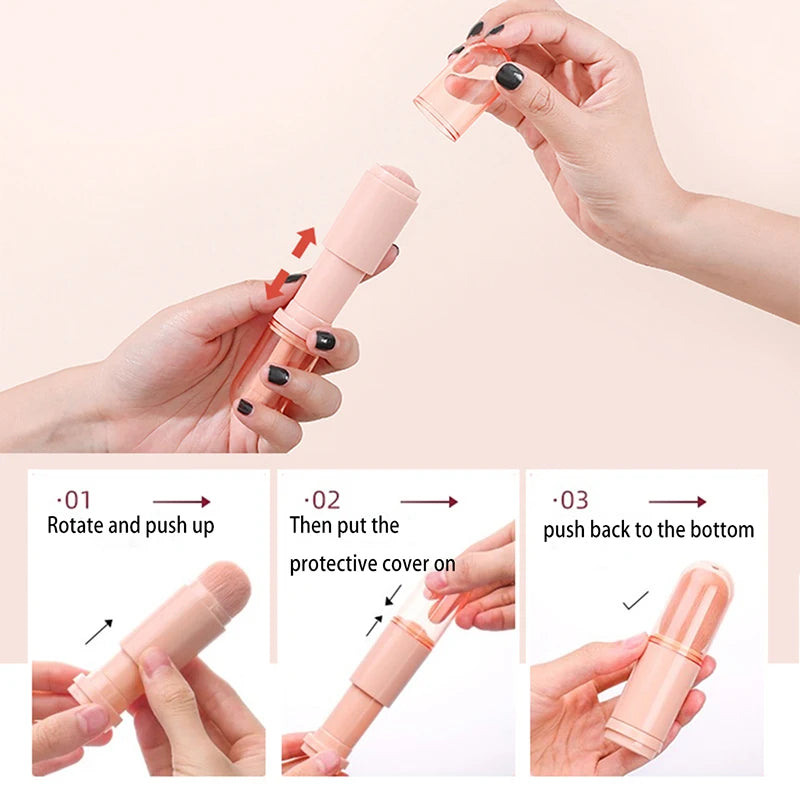 4Pcs/Set 4 In 1 Telescopic Makeup Brush Portable Travel Makeup Brushes Set