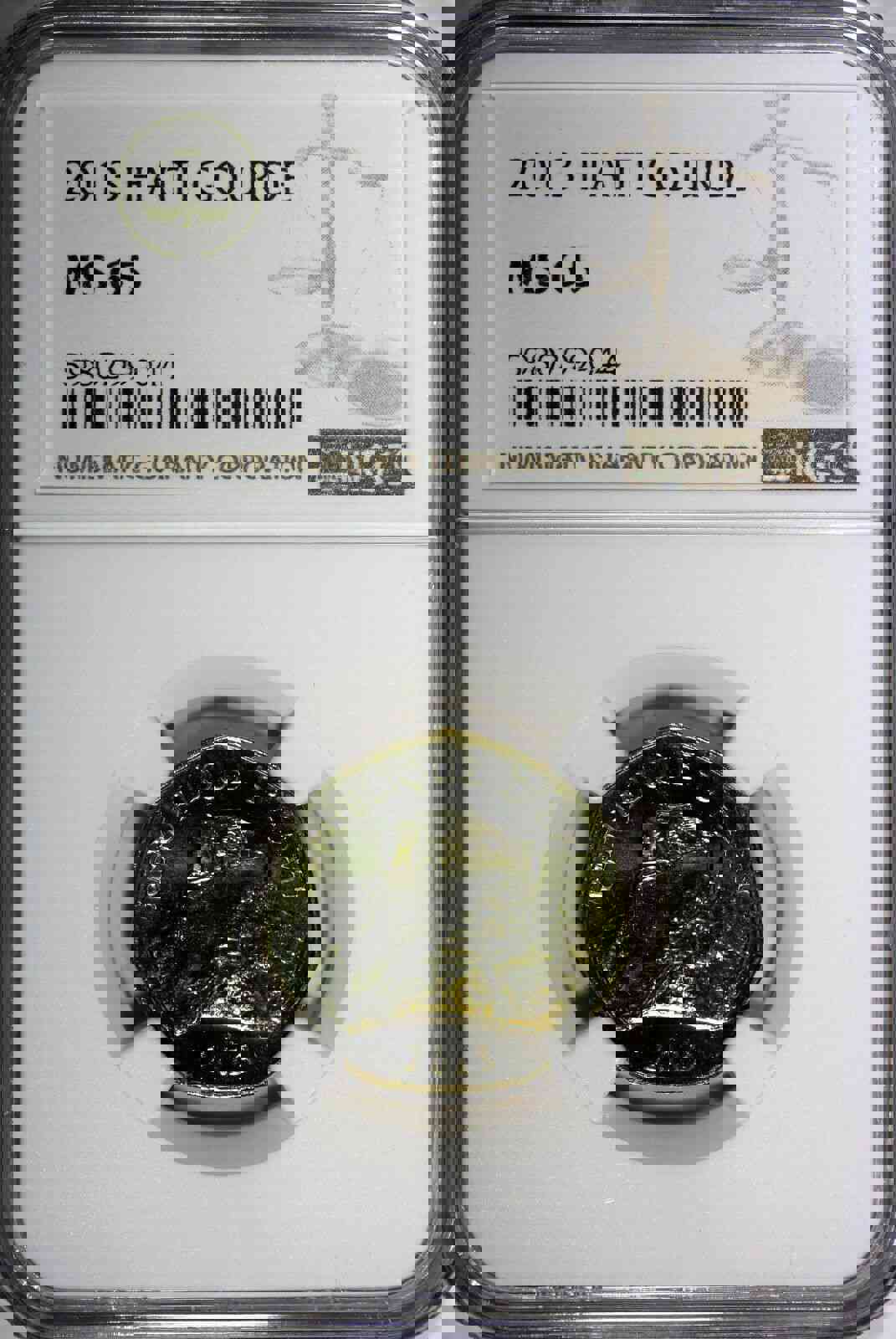 Haiti Brass 2013 1 Gourde NGC MS65 Citadelle de Roi Christophe KM# 155