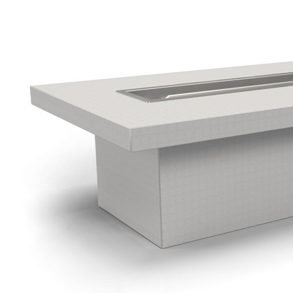 The Outdoor Plus Unfinished Rectangular Fire Pit Table for DIY