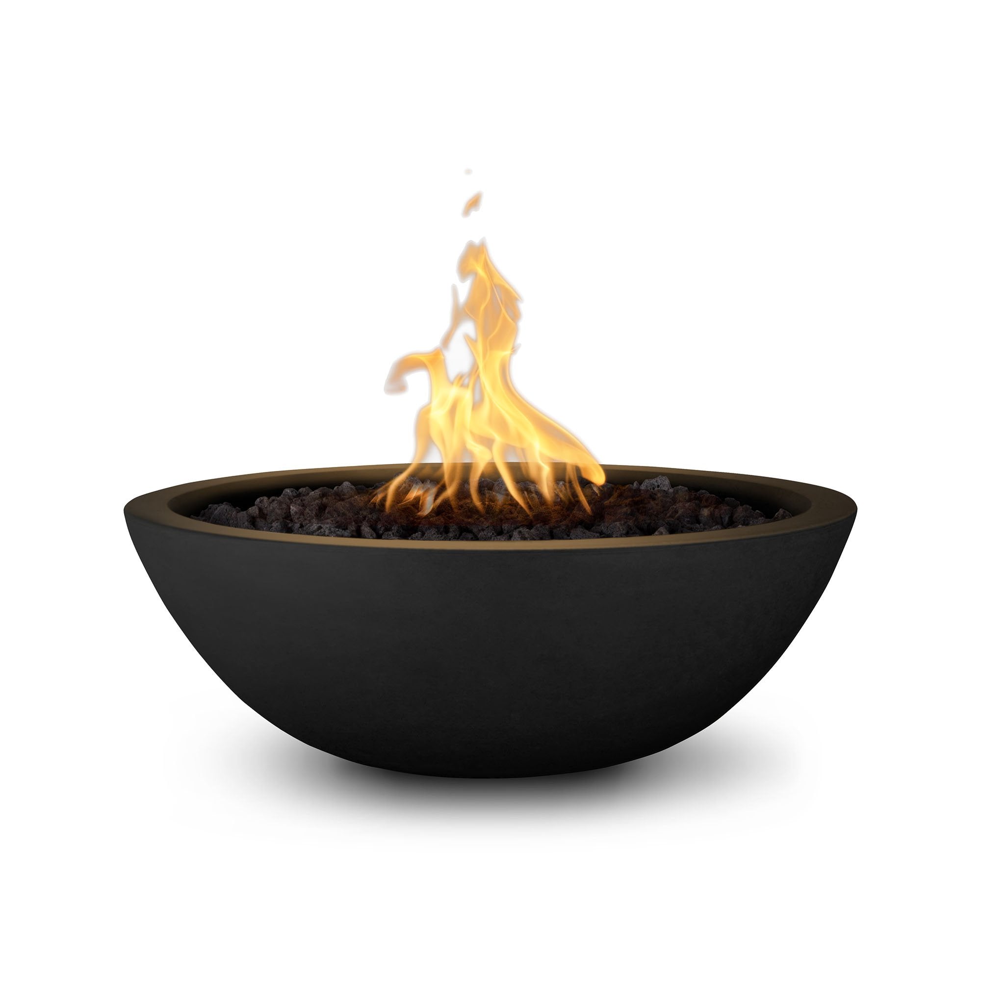 Outdoor Plus Sedona Round Fire Bowl in GFRC Concrete with Free Cover