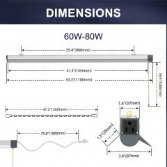 T10 80W 5000K LED Shop Light Linear - Bright, Energy-Efficient Lighting for Workshops & Garages