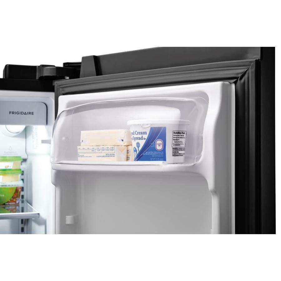 Frigidaire 25.5-cu ft Side-by-Side Refrigerator with Ice Maker (Black)