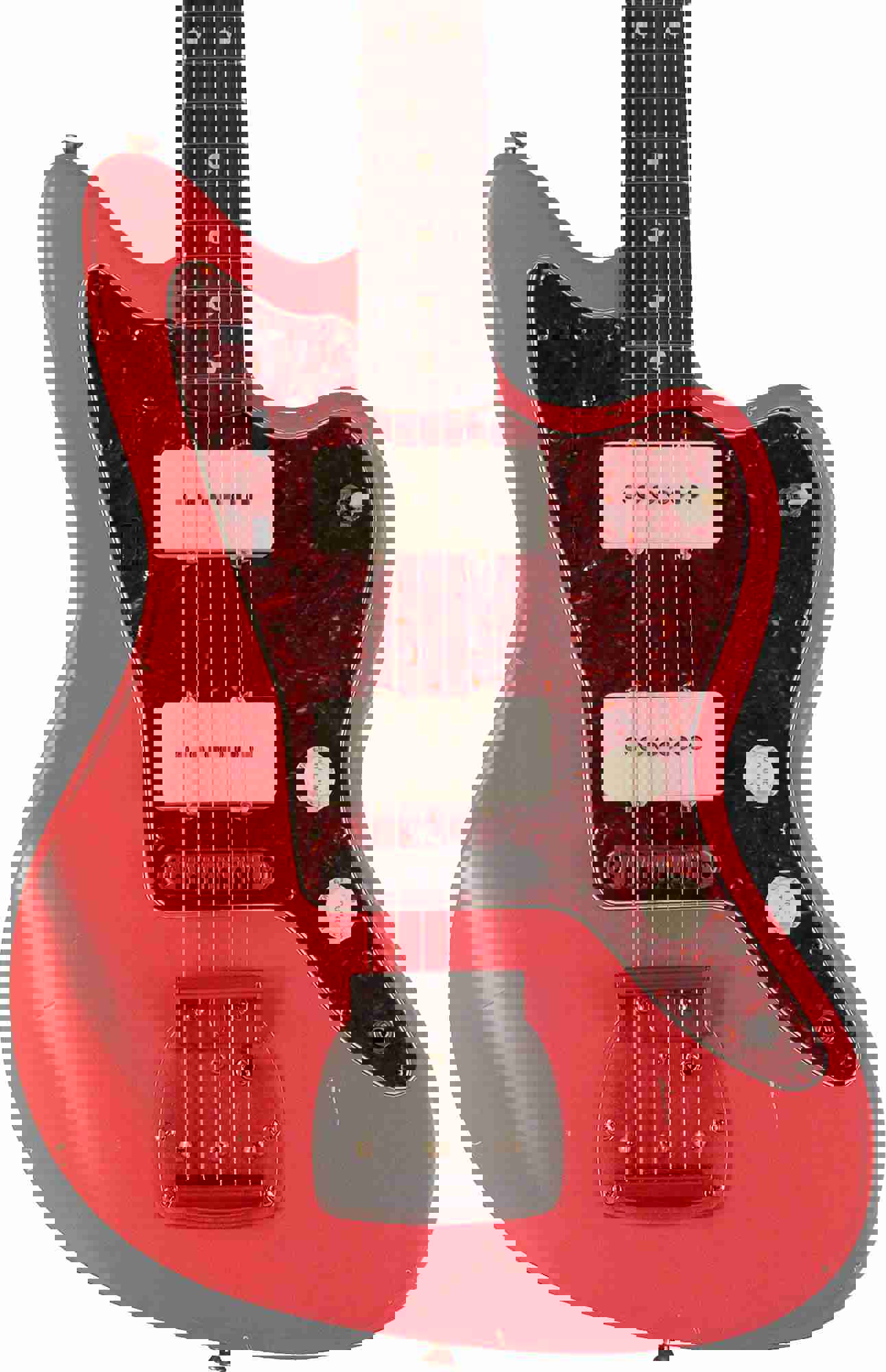 Nash JM-63 Jazzmaster Guitar in Fiesta Red with Light Aging