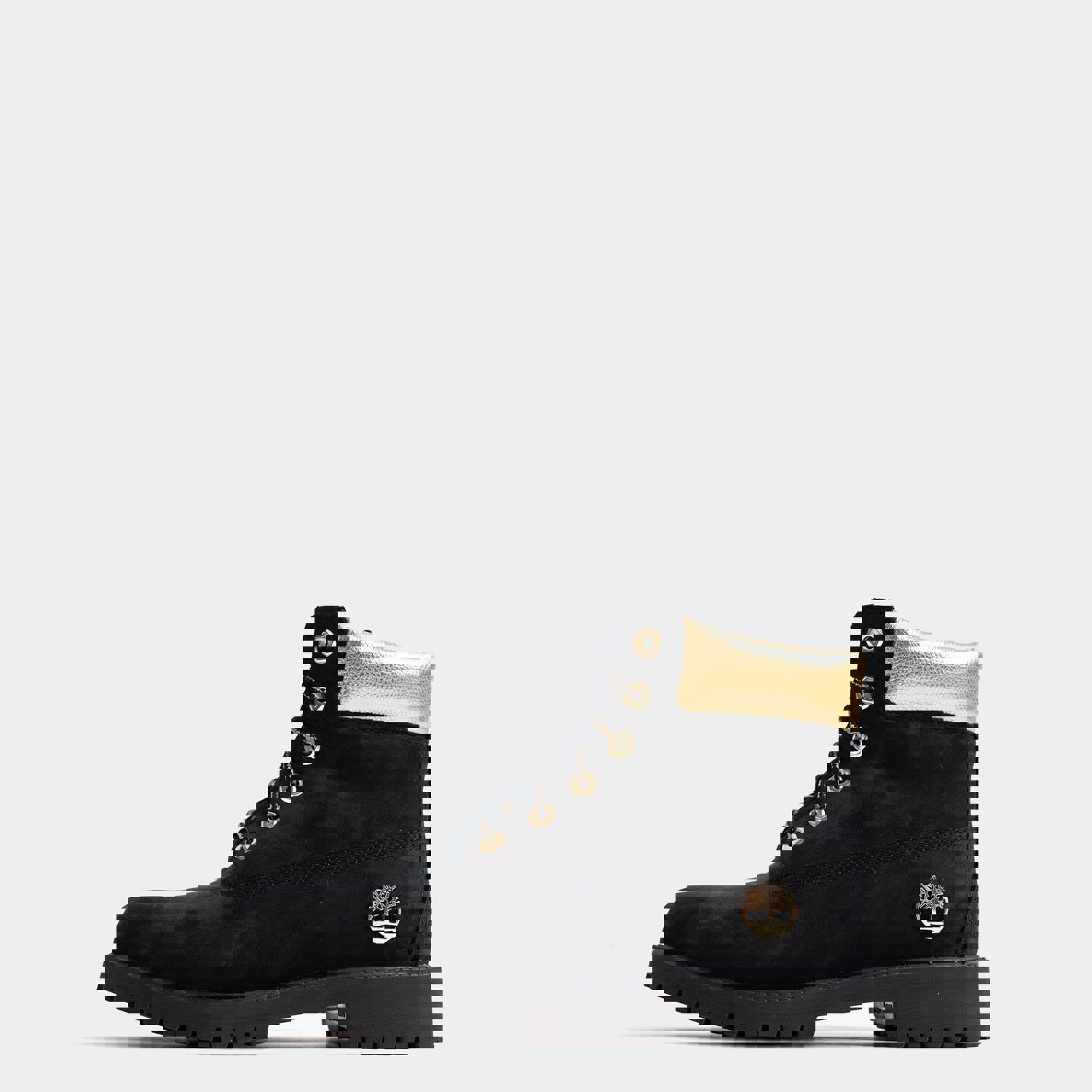 Kids Timberland Premium 6-Inch Waterproof Boots Black Gold