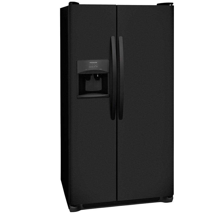 Frigidaire 25.5-cu ft Side-by-Side Refrigerator with Ice Maker (Black)
