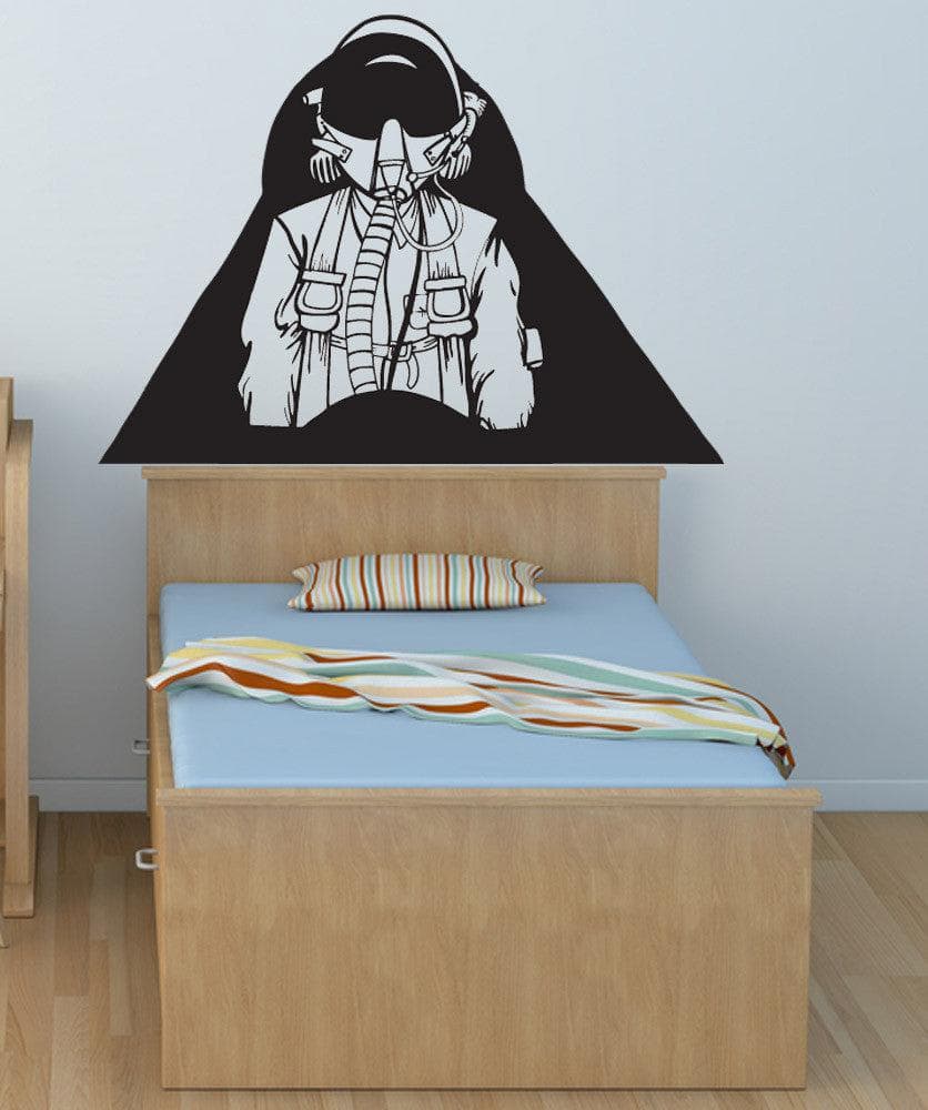 Vinyl Wall Decal Sticker Fighter Pilot #1234