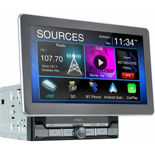 CAR8000 Jensen 10-inch TouchScreen Multimedia DVD Receiver with Apple CarPlay & Android Auto