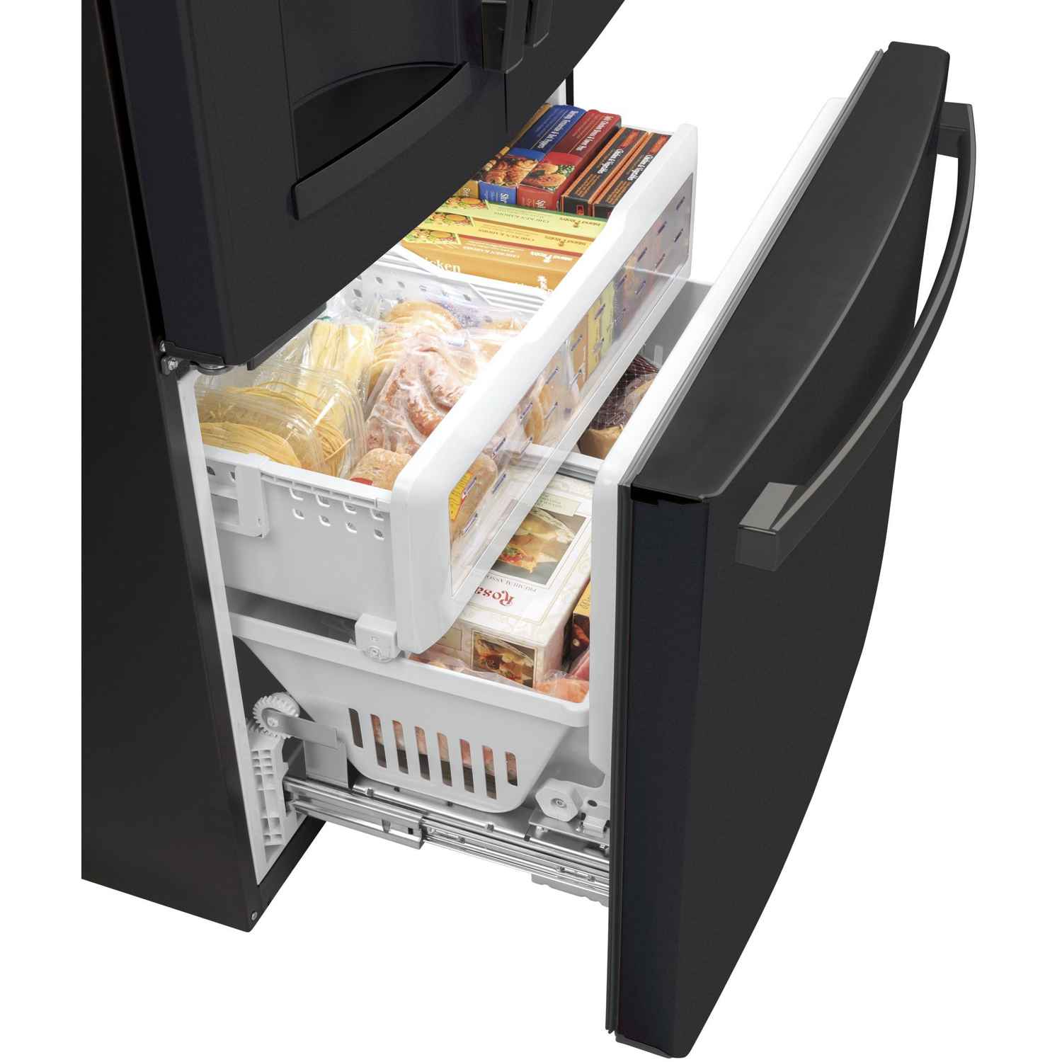 GE 36-inch, 22.1 cu.ft. Counter-Depth French 3-Door Refrigerator with External Water and Ice Dispenser