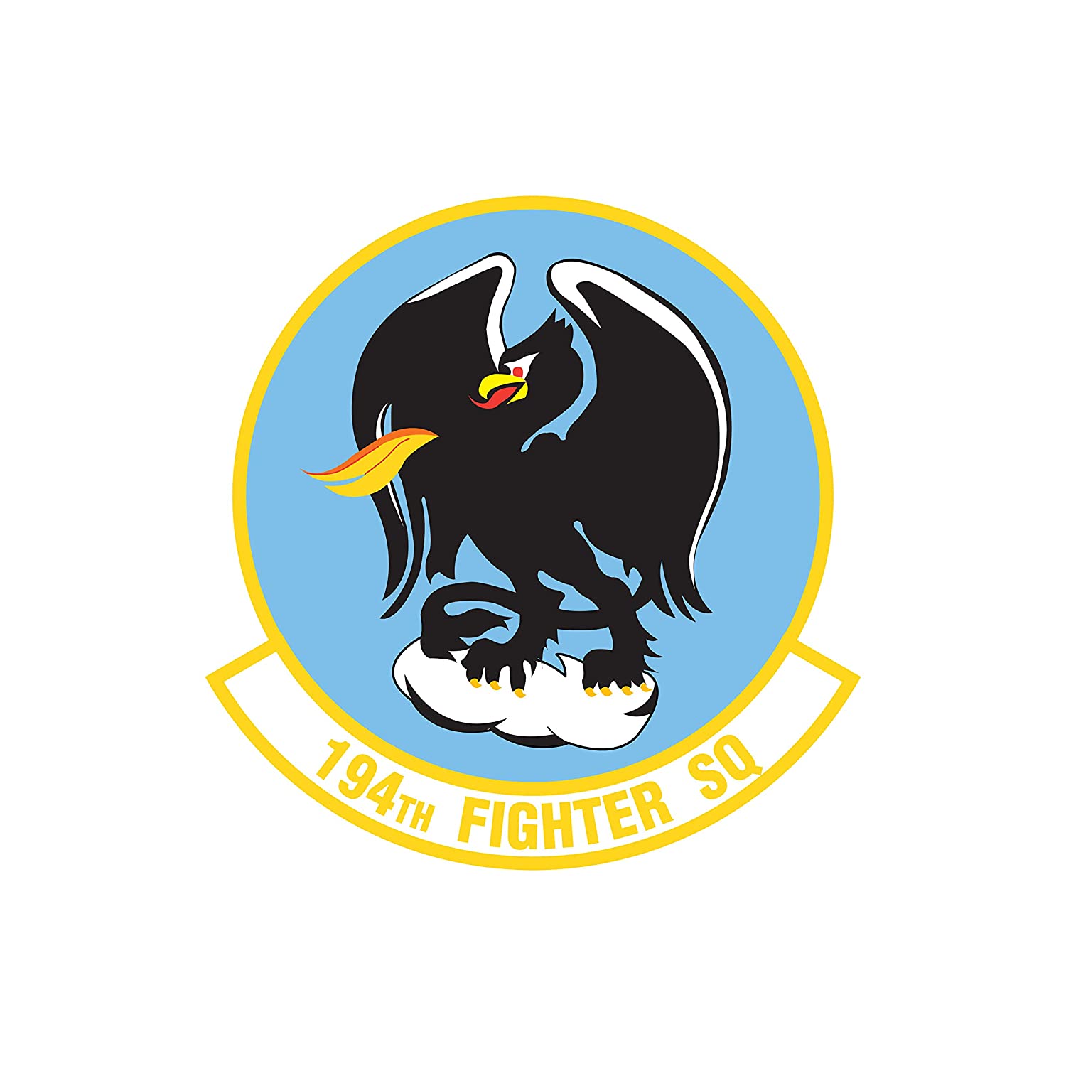 194th Fighter Squadron - Patch Vinyl Decal - Multiple Sizes Available
