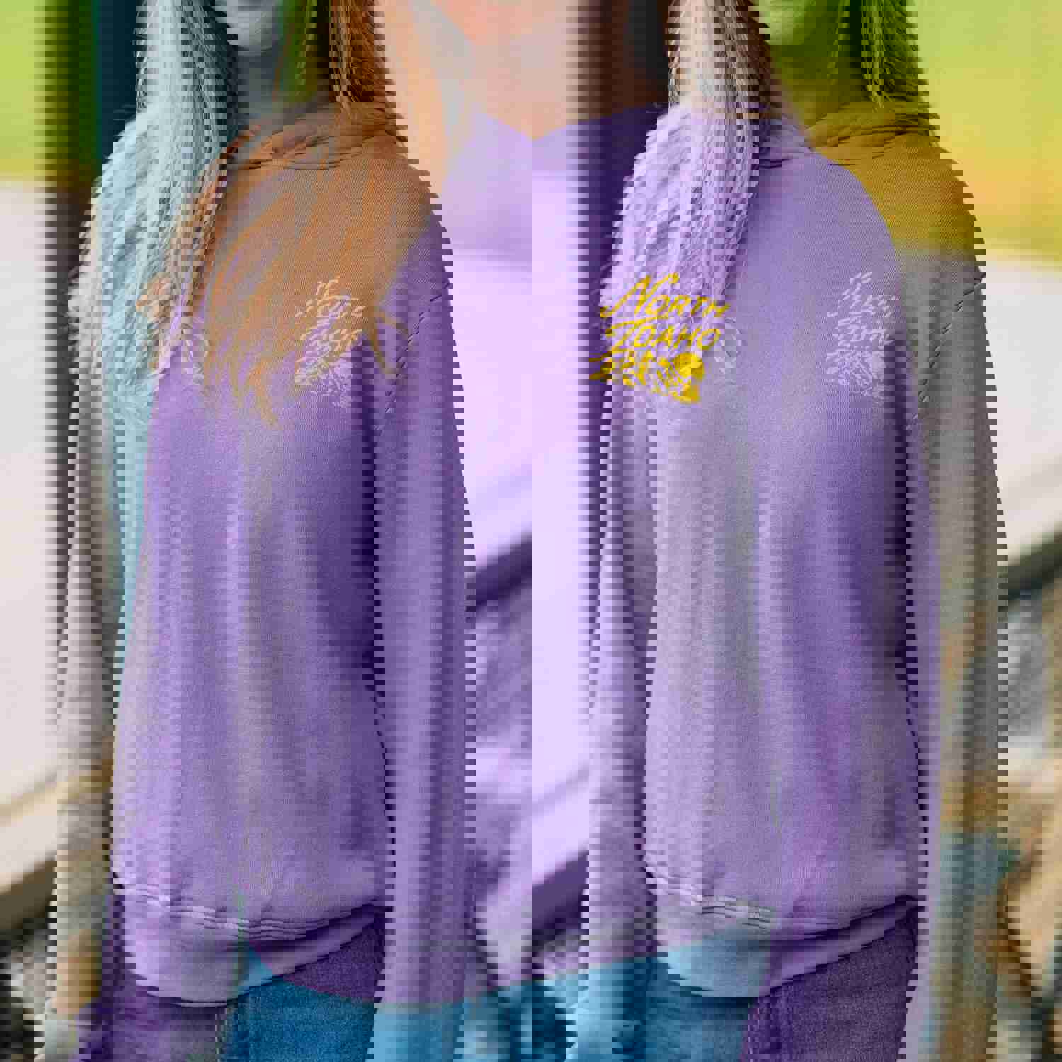 Dark Lavender NORTH IDAHO Wilderness Hoodie