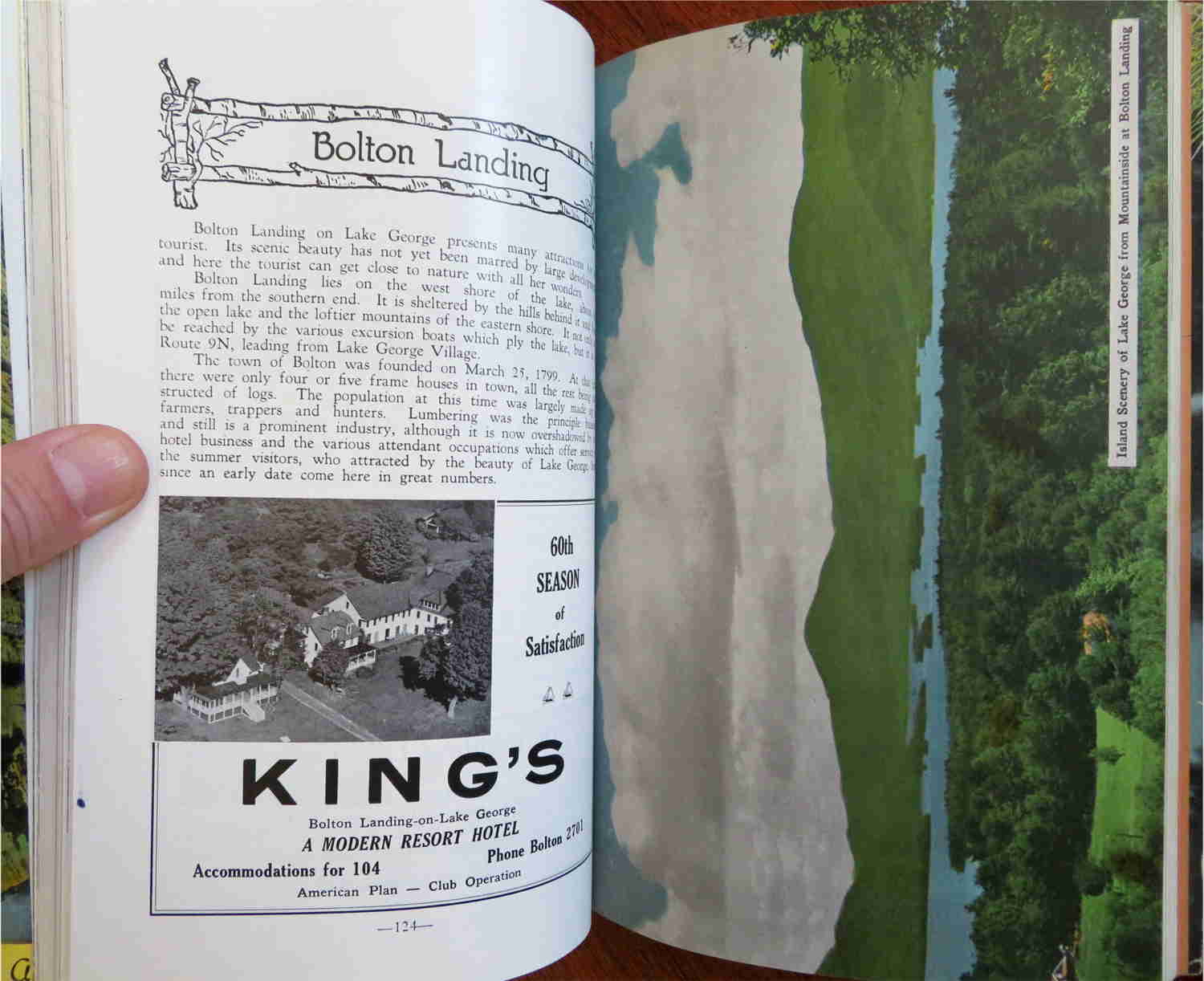 Adirondack Guide New York 1948 Illustrated Travel Guide Local History Book