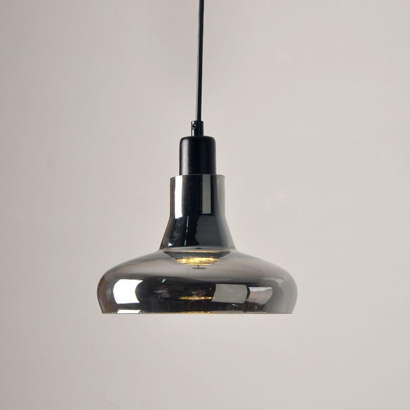 MIRODEMI® Retro Pendant Lamp - Smoky Gray Glass for Dining Room & Kitchen