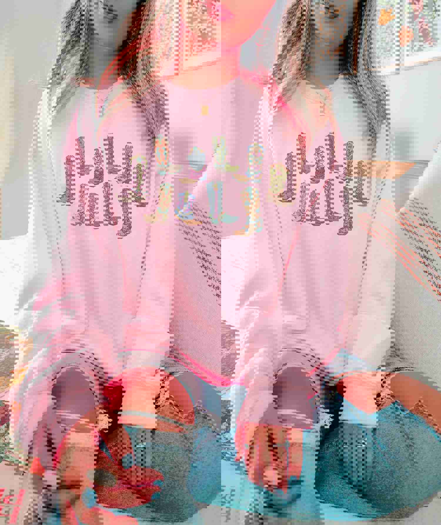 Western Cowgirl Boots Sweatshirt