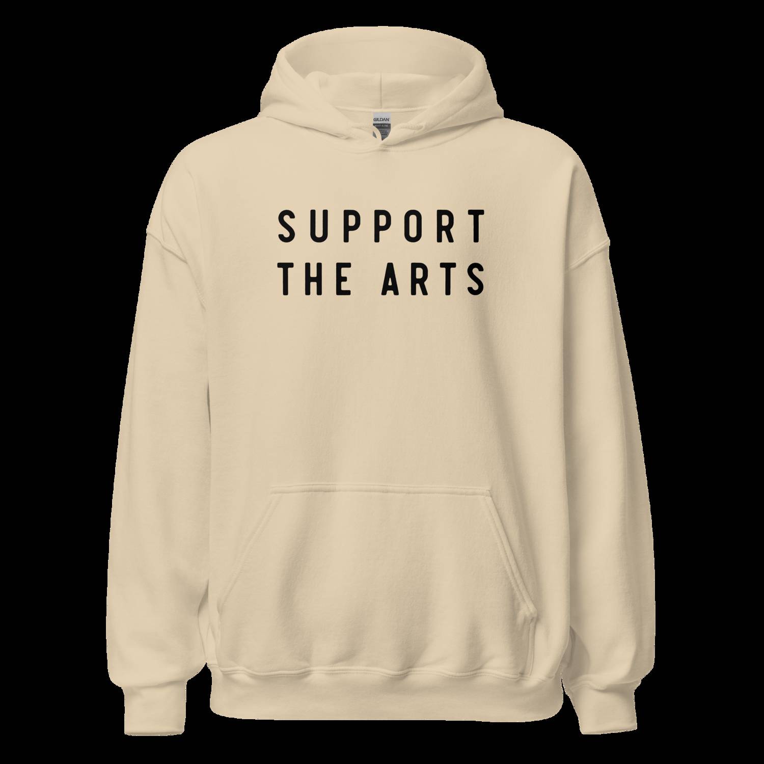 Support The Arts - Sand Gildan Hoodie