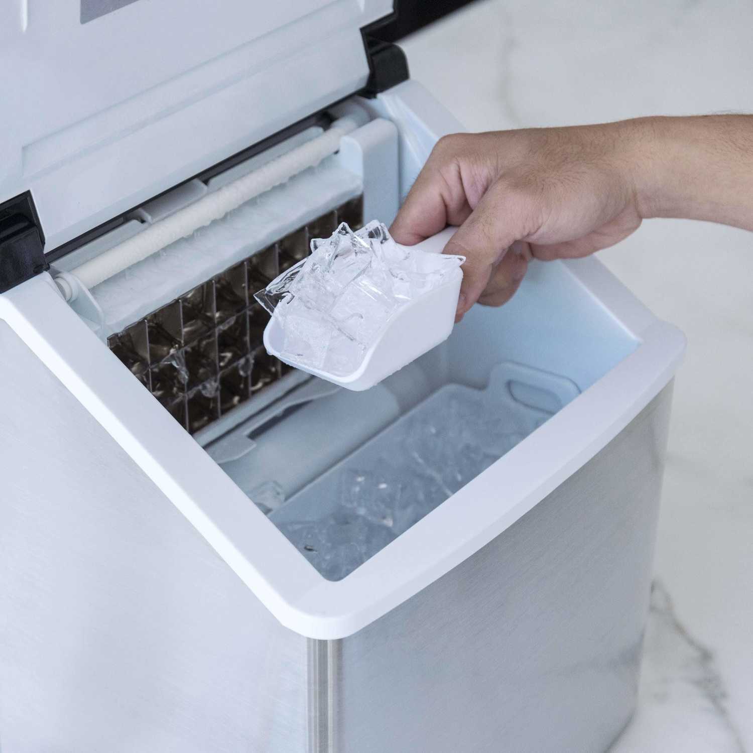 NewAir Countertop Clear Ice Maker, 40 lbs. of Ice a Day with Easy to Clean BPA-Free Parts