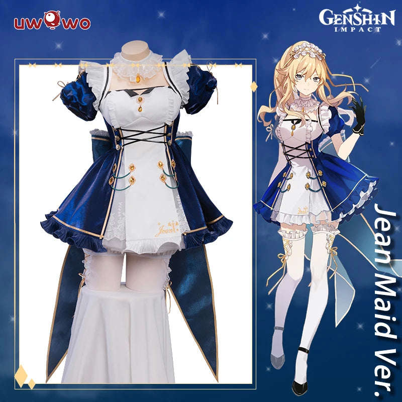UWOWO Jean Cosplay Maid Dress - Genshin Impact Fanart Exclusive Costume
