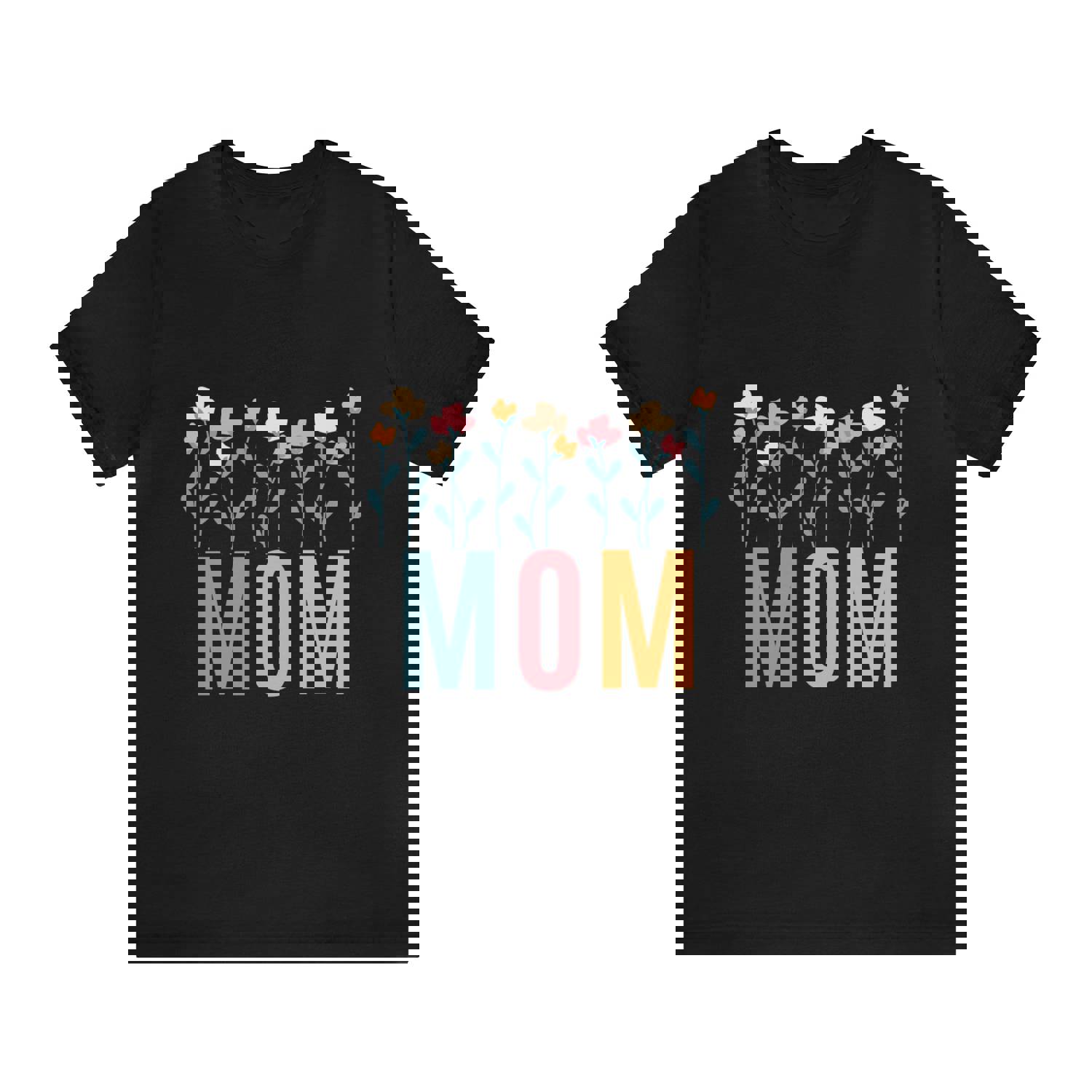 Wild Flowers Mom T-shirt, Boho Mom Tee, Mothers Day Gift For Mom, Moms Birthday Gift, Hippie Mommy Shirt