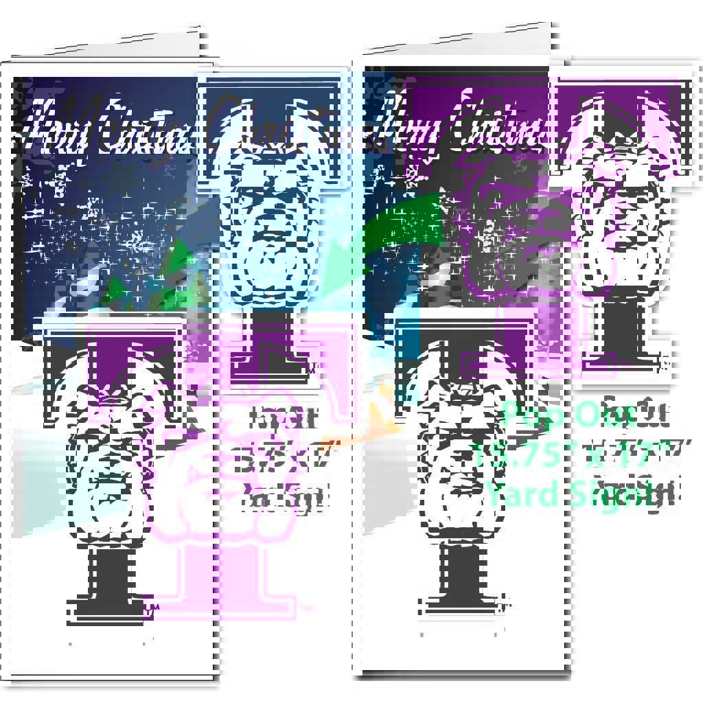2x3 Giant Truman State Christmas Greeting Card & Yard Sign
