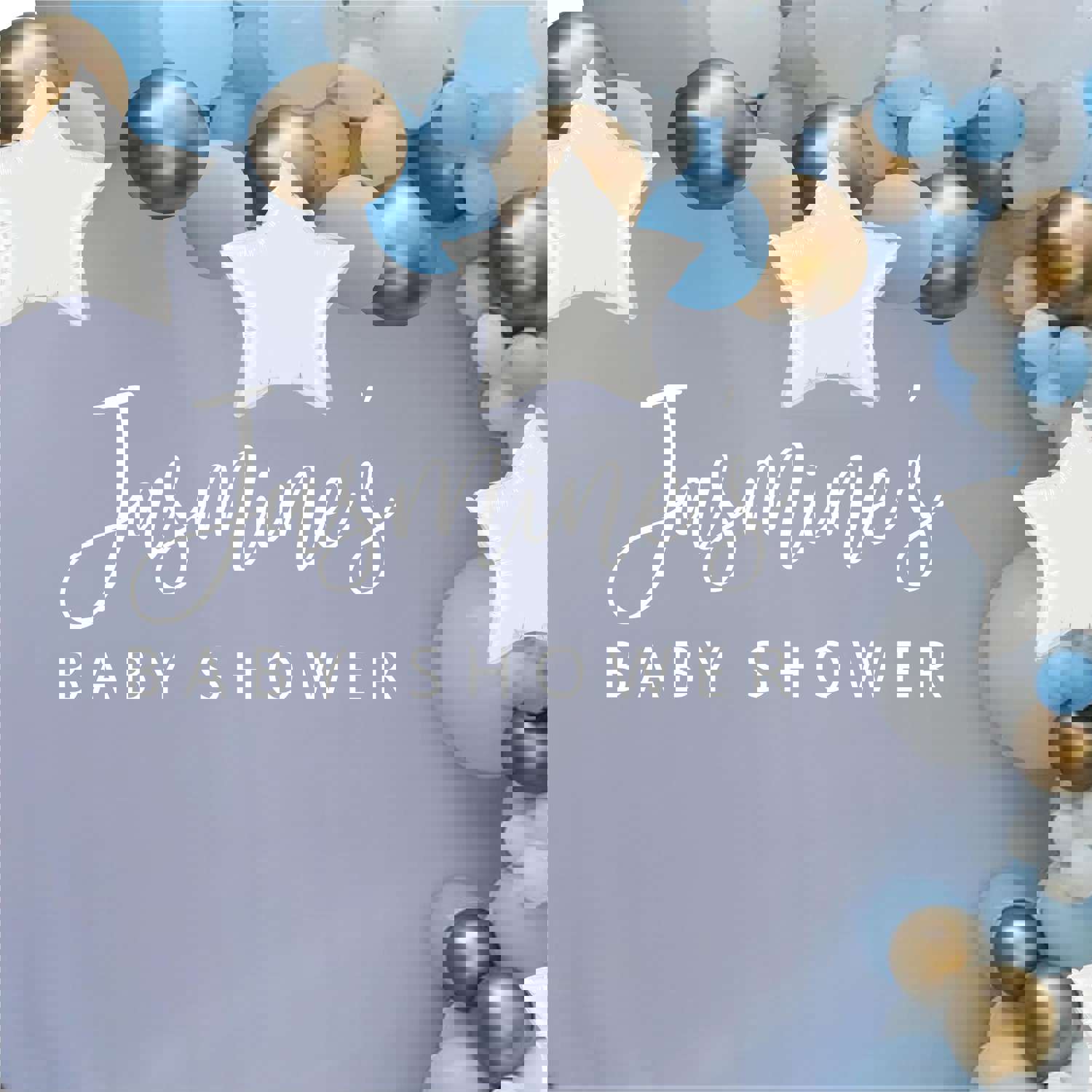 Personalized Baby Shower Decal - Custom Wall Sticker for Baby Showers