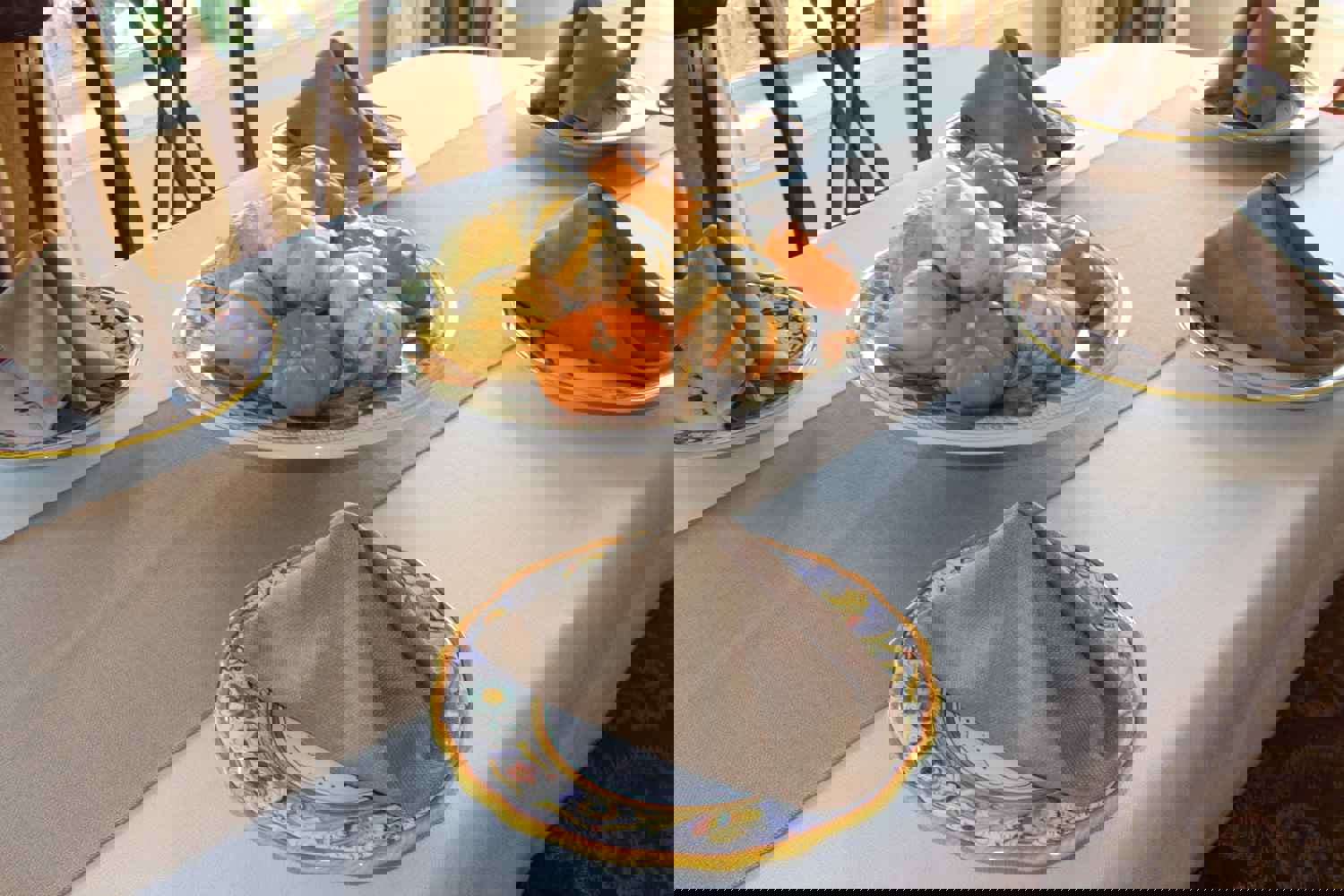 Natural 13 x 72 Havana Table Runner with Square Ends