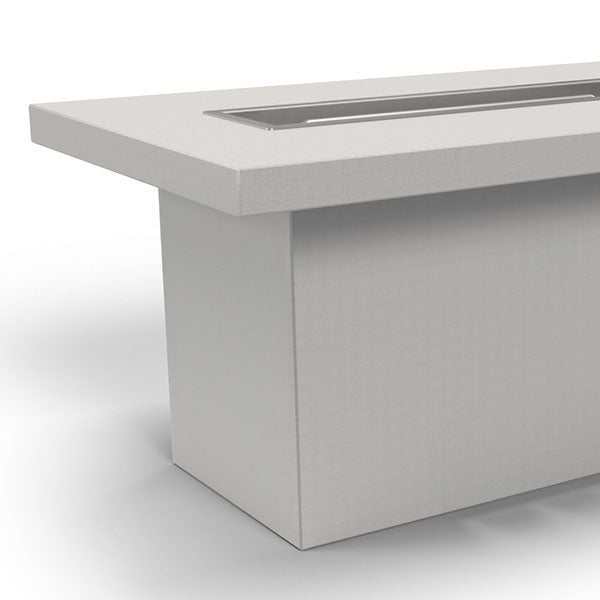 The Outdoor Plus Unfinished Rectangular Fire Pit Table for DIY