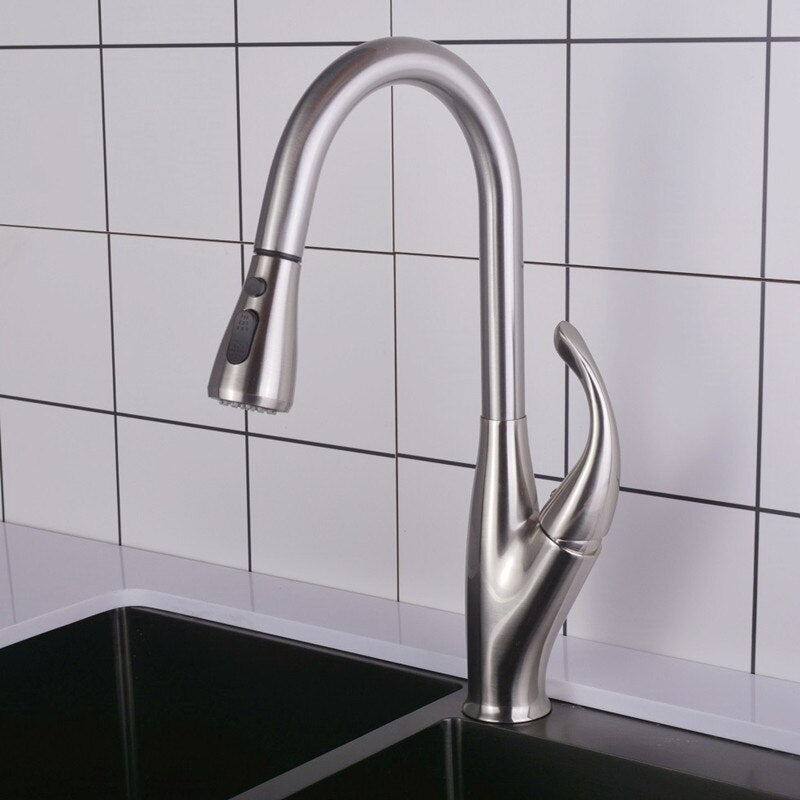 MIRODEMI® Single Handle Pull Out Stream Spray Kitchen Spout