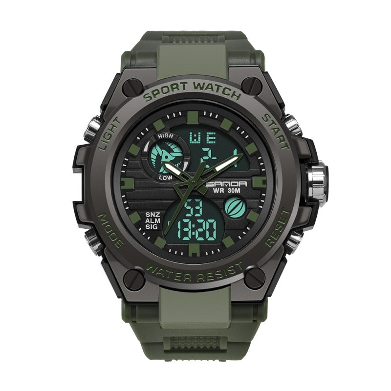 Digital Waterproof Electronic Watch with Pointer and Number Display