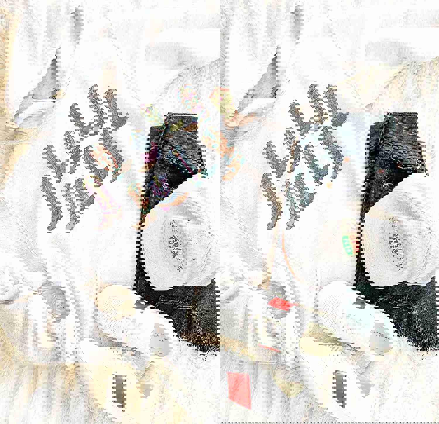 Western Cowgirl Boots Sweatshirt