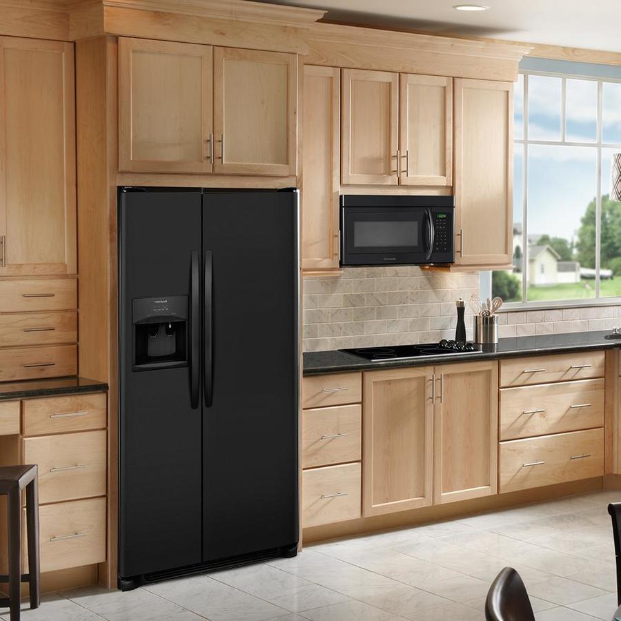 Frigidaire 25.5-cu ft Side-by-Side Refrigerator with Ice Maker (Black)