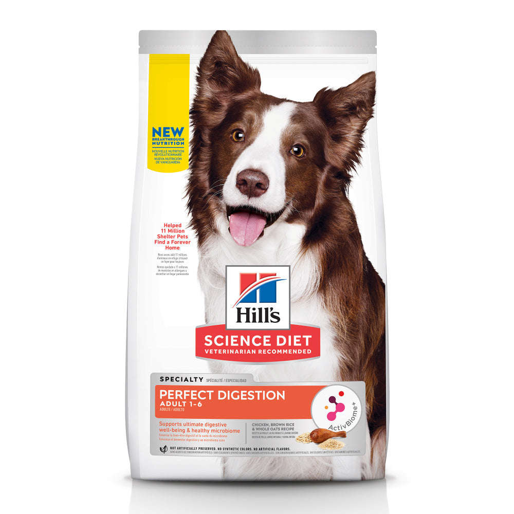 Hills Science Diet Adult Perfect Digestion Dry Dog Food with ActivBiome+ Technology