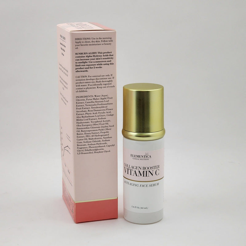 Elementica Collagen Booster Vitamin C Anti-aging Face Serum 1.4 oz for Dark Spots & Wrinkles