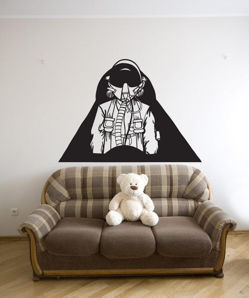 Vinyl Wall Decal Sticker Fighter Pilot #1234